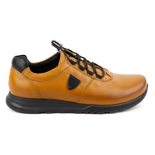 Buty męskie skórzane KAMPOL 25/48 jasny brąz ze sklepu butyolivier w kategorii Półbuty męskie - zdjęcie 175336252