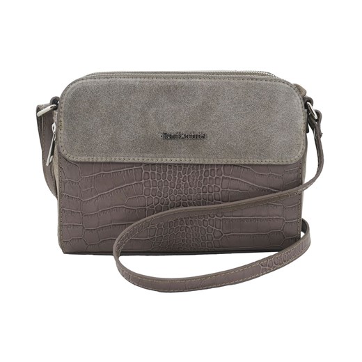 Stylowa torebka crossbody trzykomorowa - Beżowa ciemna ze sklepu butyolivier w kategorii Listonoszki - zdjęcie 175336443