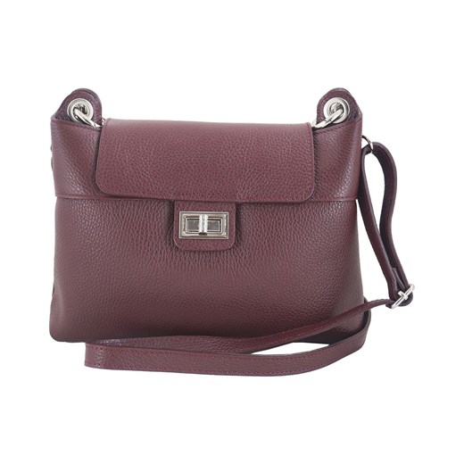 Torebka damska skórzana crossbody - Bordowa ze sklepu butyolivier w kategorii Listonoszki - zdjęcie 175337921