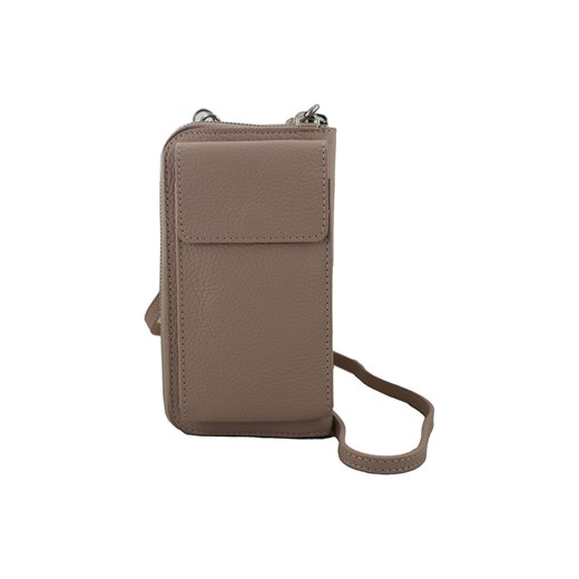Portfel / etui na telefon ze skóry naturalnej - Różowy pudrowy ze sklepu butyolivier w kategorii Etui - zdjęcie 175338061