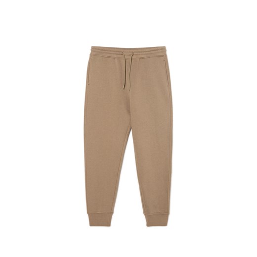 Cropp - Beżowe dresowe joggery - beżowy Cropp XL Cropp
