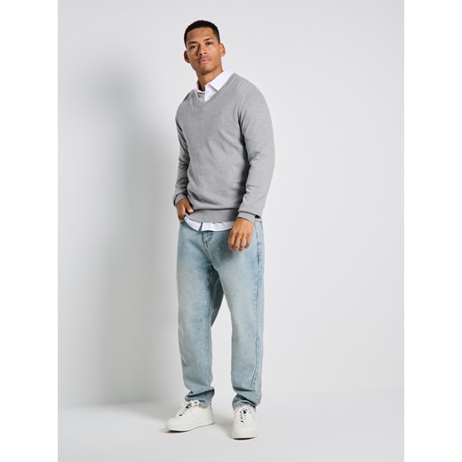 Sinsay - Bawełniany sweter - szary Sinsay 3XL Sinsay