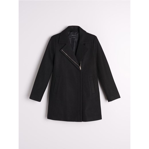 Sinsay - Płaszcz - czarny Sinsay L Sinsay