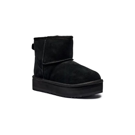 UGG Skórzane śniegowce CLASSIC MINI PLATFORM | z dodatkiem wełny ze sklepu Gomez Fashion Store w kategorii Buty zimowe dziecięce - zdjęcie 175347740