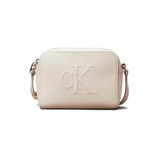 Listonoszka Calvin Klein matowa na ramię ze skóry ekologicznej