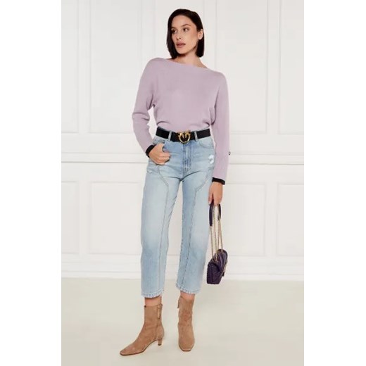 Pinko Wełniany sweter | Loose fit | z dodatkiem kaszmiru ze sklepu Gomez Fashion Store w kategorii Swetry damskie - zdjęcie 175348141