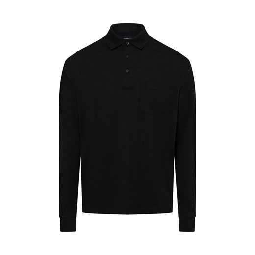 Andrew James Męska koszulka polo Mężczyźni Bawełna czarny jednolity ze sklepu vangraaf w kategorii T-shirty męskie - zdjęcie 175350030
