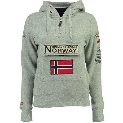 Geographical Norway Bluza &quot;Gymclass&quot; w kolorze szarym ze sklepu Limango Polska w kategorii Bluzy damskie - zdjęcie 175352031