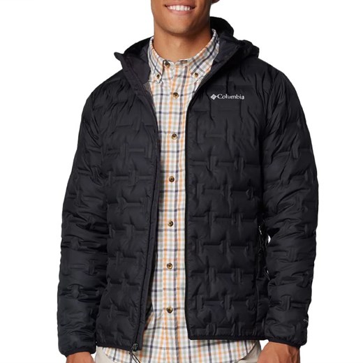 Kurtka Columbia Delta Ridge II Down Hooded 2086222010 - czarna ze sklepu streetstyle24.pl w kategorii Kurtki męskie - zdjęcie 175352833