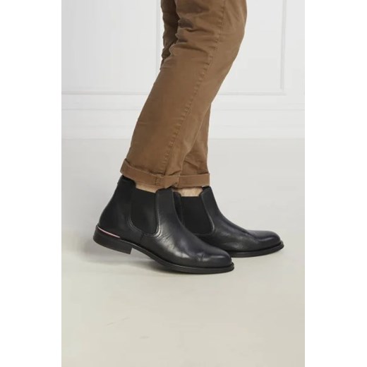 Buty zimowe męskie Tommy Hilfiger z tworzywa sztucznego jesienne bez zapięcia 