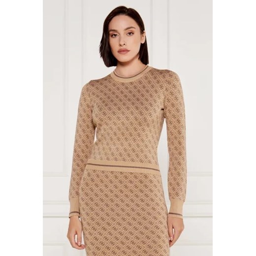 Sweter damski Guess z okrągłym dekoltem