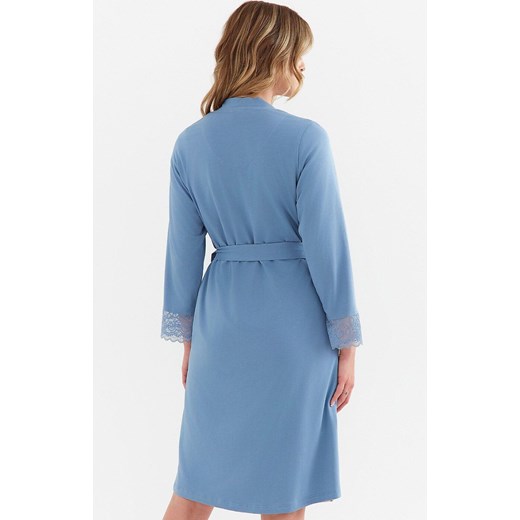 Bawełniany szlafrok damski 402, Kolor niebieski, Rozmiar XL, Cana ze sklepu Intymna w kategorii Szlafroki damskie - zdjęcie 175353213