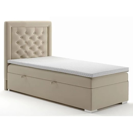 Jednoosobowe łóżko boxspring Tomis 90x200 - 32 kolory ze sklepu Edinos.pl w kategorii Łóżka i materace - zdjęcie 175357324