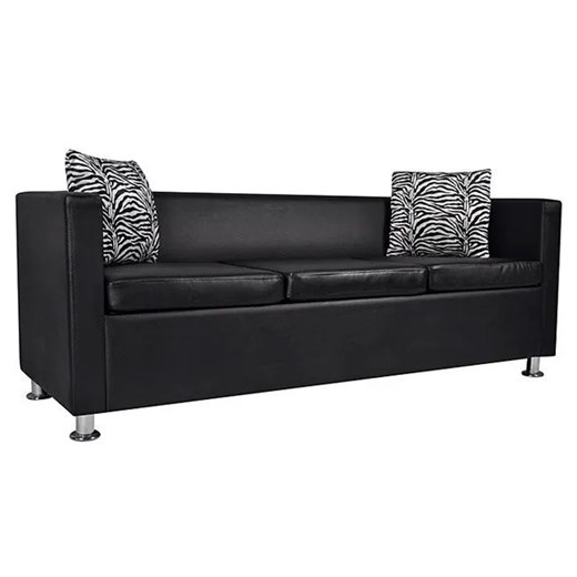 Sofa 3-osobowa Swax 3B - czarna ze sklepu Edinos.pl w kategorii Sofy i kanapy - zdjęcie 175359253