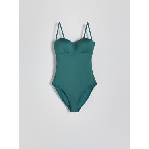Reserved - Jednoczęściowy strój plażowy - ciemny turkus Reserved 38 Reserved