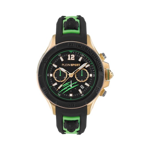 PLEIN SPORT zegarek męski kolor czarny PS6BA0424 ze sklepu ANSWEAR.com w kategorii Zegarki - zdjęcie 175364161