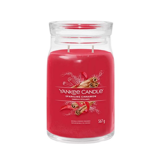 Yankee Candle Świeca zapachowa &quot;Sparkling Cinnamon&quot; - 567 g ze sklepu Limango Polska w kategorii Świece i dyfuzory - zdjęcie 175366503