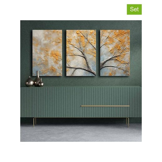 ABERTO DESIGN Druki (3 szt.) na płótnie - 70 x 45 cm ze sklepu Limango Polska w kategorii Obrazy - zdjęcie 175367114