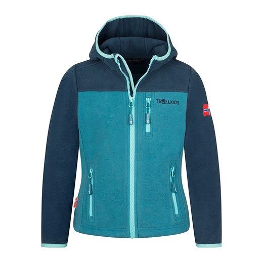 Trollkids Kurtka polarowa &quot;Stavanger&quot; w kolorze turkusowym Trollkids 128 okazja Limango Polska