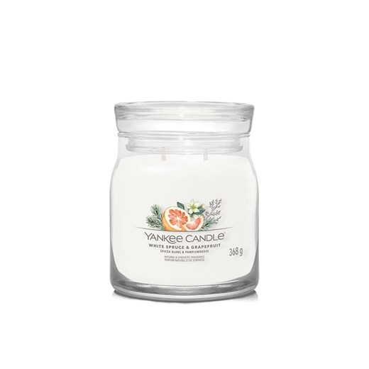 Yankee Candle Świeca zapachowa &quot;White Spruce &amp; Grapefruit&quot; - 368 g ze sklepu Limango Polska w kategorii Świece i dyfuzory - zdjęcie 175368000