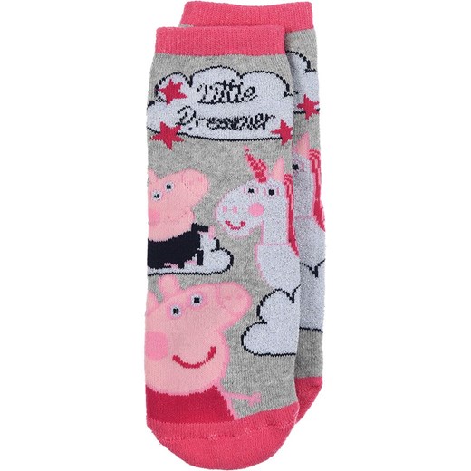 Peppa Pig Skarpety &quot;Świnka Peppa&quot; w kolorze szarym ze sklepu Limango Polska w kategorii Skarpetki dziecięce - zdjęcie 175368270