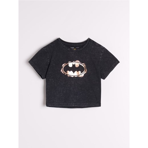 Sinsay - Koszulka boxy - szary Sinsay L Sinsay