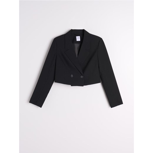 Sinsay - Krótki żakiet - czarny Sinsay XS Sinsay