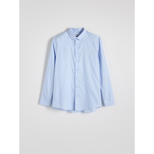 Reserved - Koszula regular fit z bawełny - jasnoniebieski Reserved XL Reserved