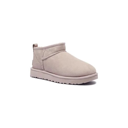 UGG Skórzane śniegowce CLASSIC ULTRA MINI | z dodatkiem wełny 37 Gomez Fashion Store