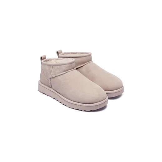 UGG Skórzane śniegowce CLASSIC ULTRA MINI | z dodatkiem wełny 39 Gomez Fashion Store