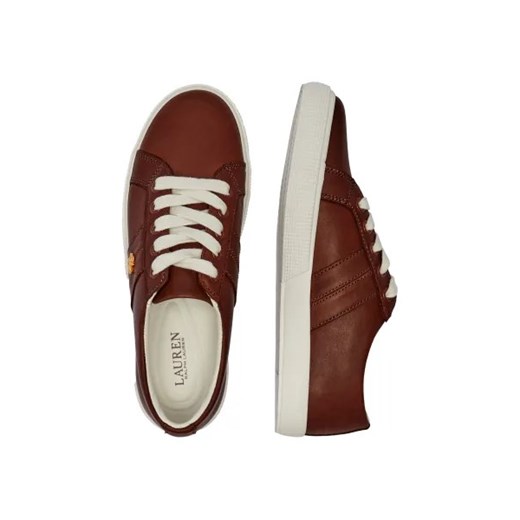 Buty sportowe damskie Ralph Lauren sneakersy tkaninowe sznurowane