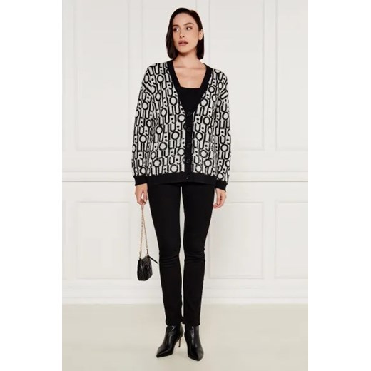 Liu Jo Wełniany kardigan | Loose fit Liu Jo XS Gomez Fashion Store