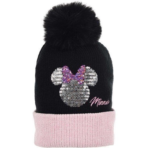 Disney Minnie Mouse Czapka w kolorze czarnym ze sklepu Limango Polska w kategorii Czapki dziecięce - zdjęcie 175376591