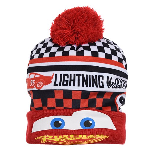 Disney Cars Czapka &quot;Auta&quot; w kolorze czerwono-białym ze sklepu Limango Polska w kategorii Czapki dziecięce - zdjęcie 175376730