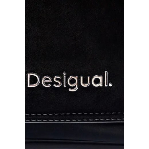 Shopper bag Desigual ze skóry ekologicznej na ramię matowa duża