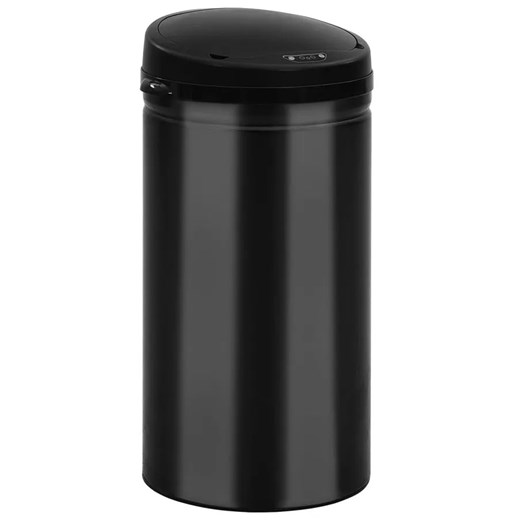 Czarny kosz na odpady z automatyczną pokrywą 50L G0-A24 - id: 45993 - marki Elior - 175385424 Czarny kosz na odpady z automatyczną pokrywą 50L G0-A24 ze sklepu Edinos.pl w kategorii Dom - zdjęcie 175385424