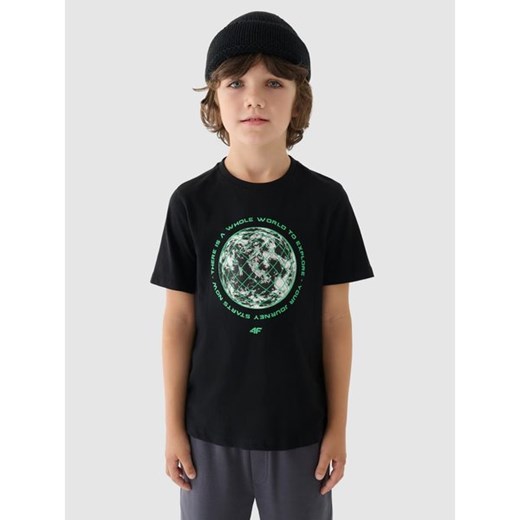 4F t-shirt chłopięce w nadruki