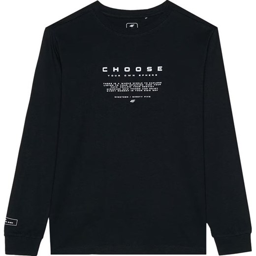 Longsleeve chłopięcy TLONM294 4F ze sklepu SPORT-SHOP.pl w kategorii T-shirty chłopięce - zdjęcie 175388474