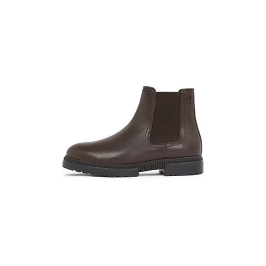 Buty zimowe męskie Tommy Hilfiger na zimę z tworzywa sztucznego