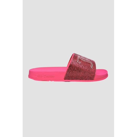 JUICY COUTURE Różowe klapki Donna Diamante Slider, Rozmiar 36 ze sklepu outfit.pl w kategorii Klapki damskie - zdjęcie 175392233