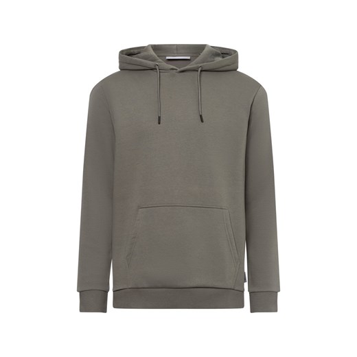 Only&Sons Męski sweter z kapturem - Noos Mężczyźni Bawełna szary jednolity ze sklepu vangraaf w kategorii Bluzy męskie - zdjęcie 175392271