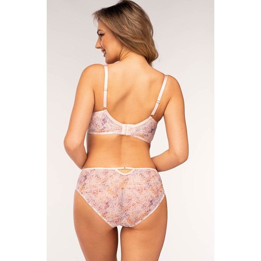 Biustonosz usztywniany full cup Lori, Kolor brzoskwiniowy-wzór, Rozmiar 75F, Unikat ze sklepu Intymna w kategorii Biustonosze - zdjęcie 175396660