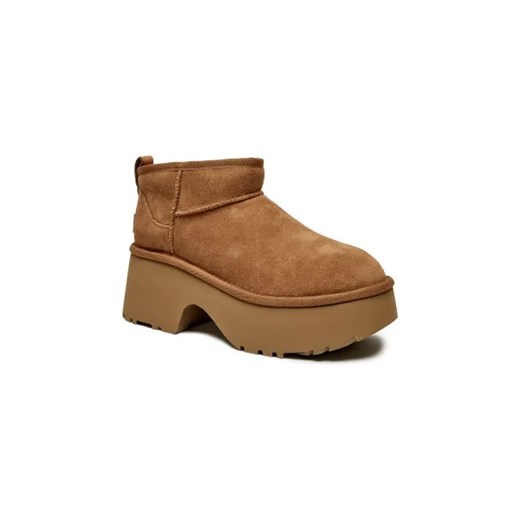 UGG Skórzane śniegowce CLASSIC ULTRA MINI | z dodatkiem wełny 37 Gomez Fashion Store