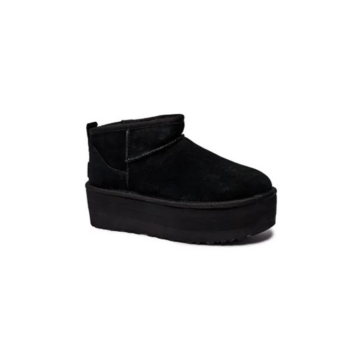 UGG Skórzane śniegowce W CLASSIC ULTRA MINI | z dodatkiem wełny 39 Gomez Fashion Store