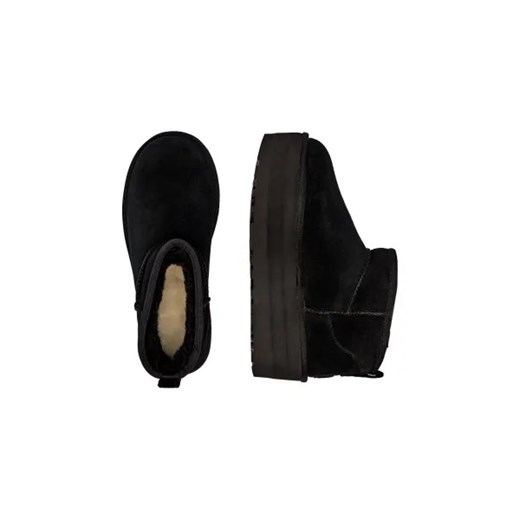 UGG Skórzane śniegowce W CLASSIC ULTRA MINI | z dodatkiem wełny 37 Gomez Fashion Store