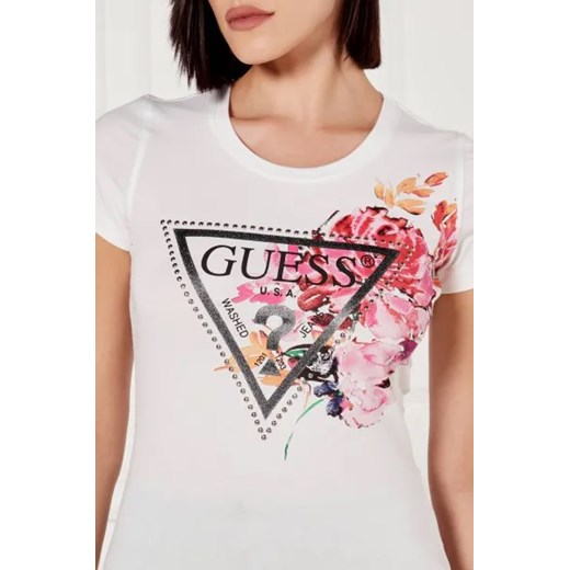 Bluzka damska Guess casualowa z krótkimi rękawami
