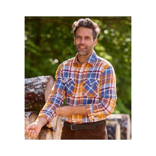Flanelowa koszula w kratę ze sklepu Atlas For Men w kategorii Koszule męskie - zdjęcie 175397353