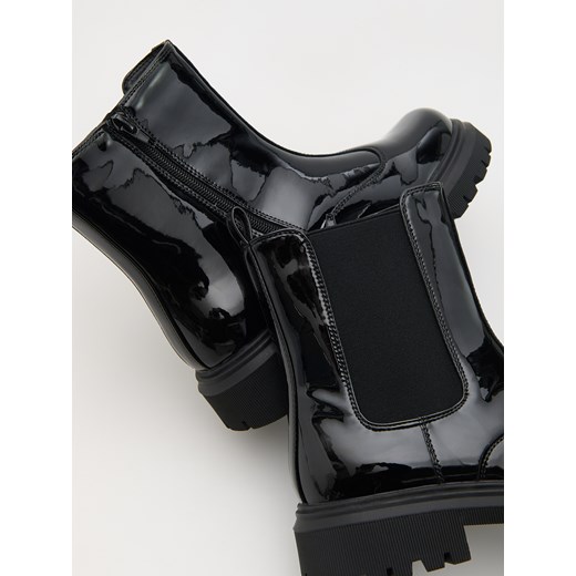 Reserved - Botki z wysoką cholewką - czarny Reserved 28 Reserved