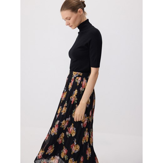 Reserved - Plisowana spódnica midi - wielobarwny Reserved L Reserved