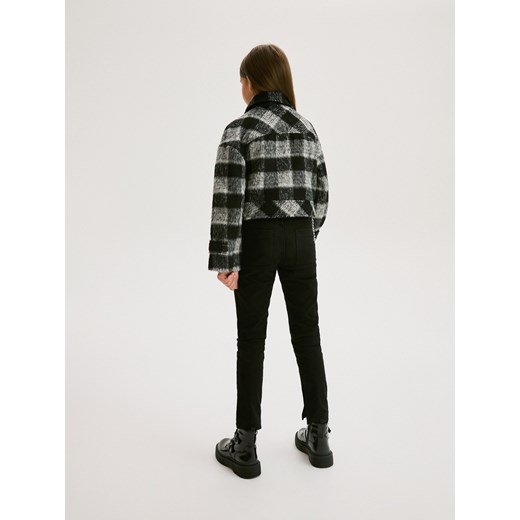 Reserved - Spodnie z łańcuszkiem - czarny Reserved 140 (9 lat) Reserved